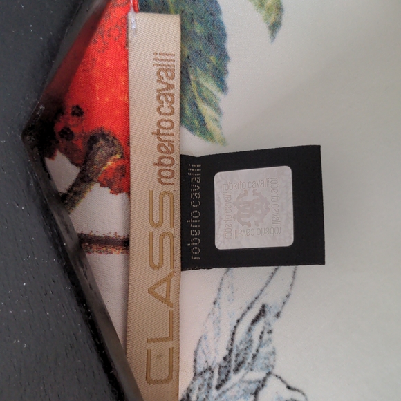 Roberto Cavalli kimono top / belted floral silk blouse / Class Cavalli - Picture 11 of 16